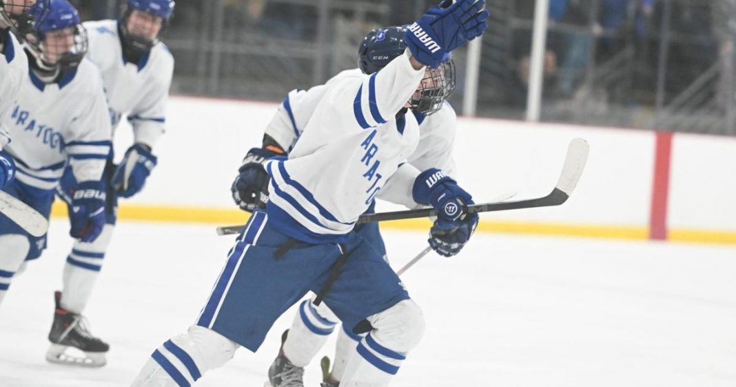 Division 1 Semifinals: Saratoga Springs Boys’ Hockey Team Blanks Burnt Hills/Ballston Spa in Section 2