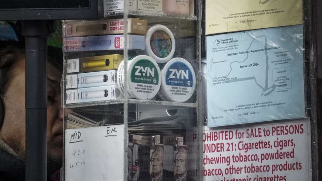 Debate among politicians and health experts ignited by widespread presence of Zyn nicotine pouches on TikTok